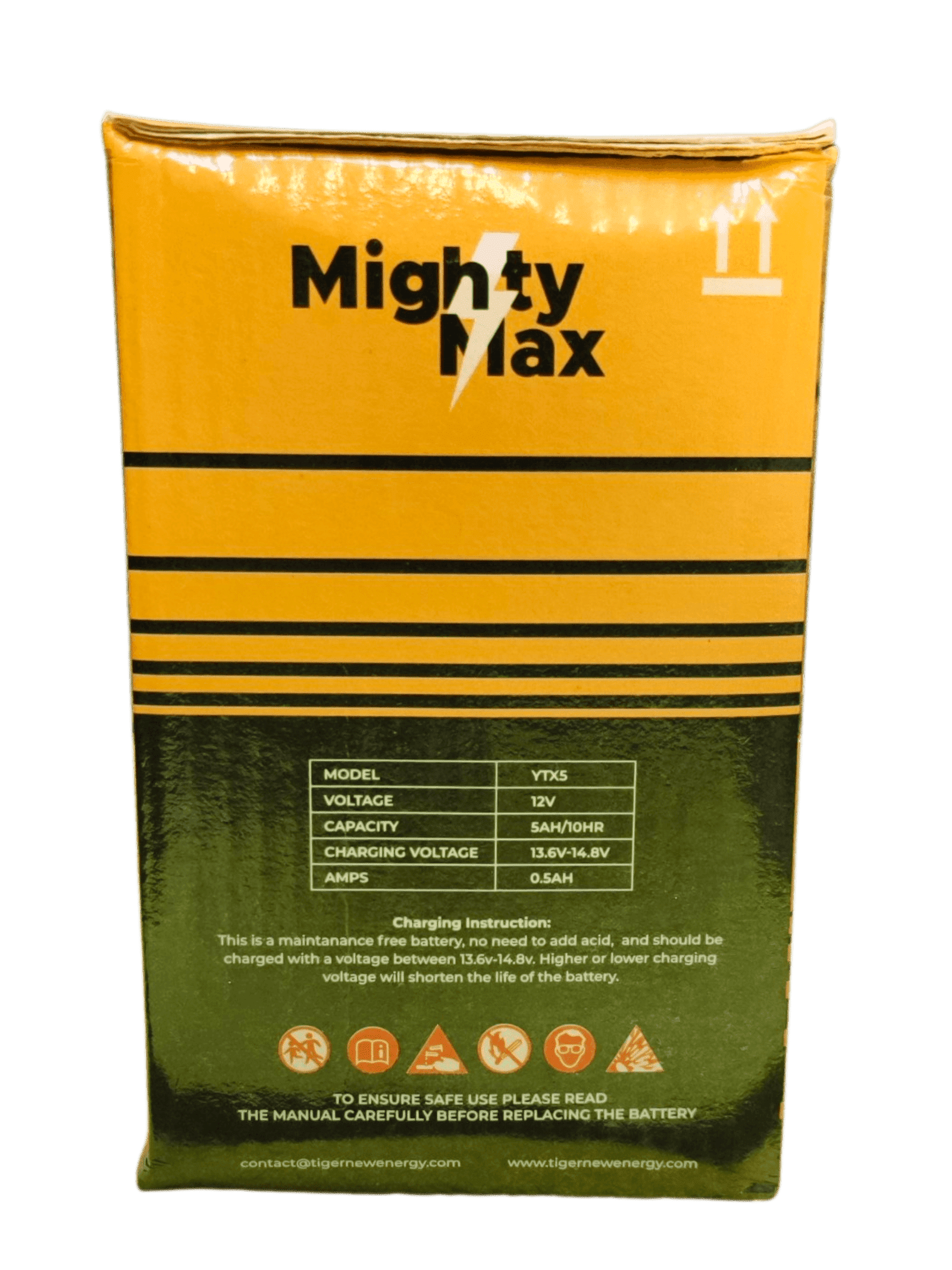 Original Mighty Max YTX5 Motorcycle Battery (12V 5Ah) | German Technology - Image 6