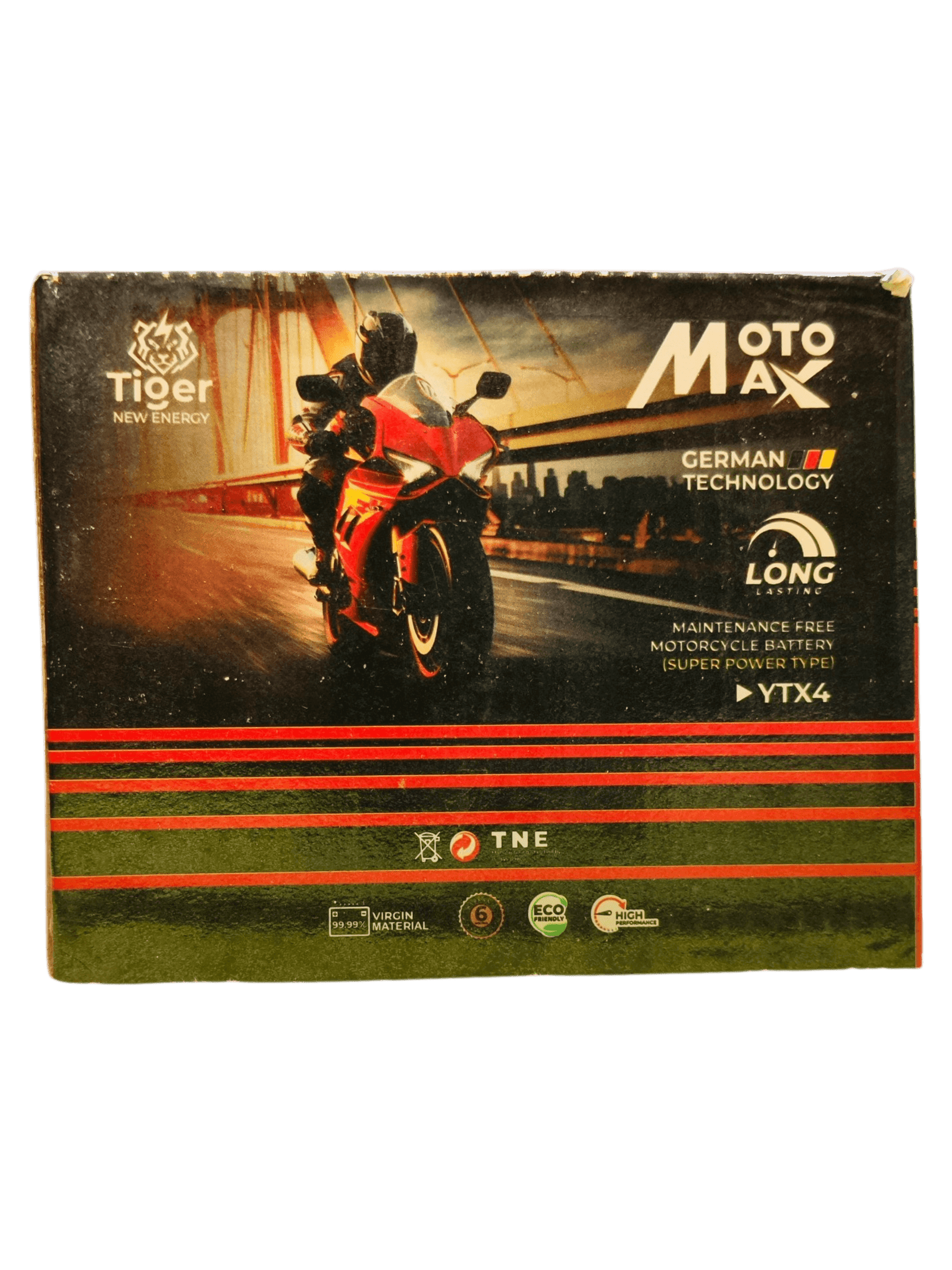 Original Moto Max YTX4 Motorcycle Battery (12V 4Ah) | German Technology - Image 2