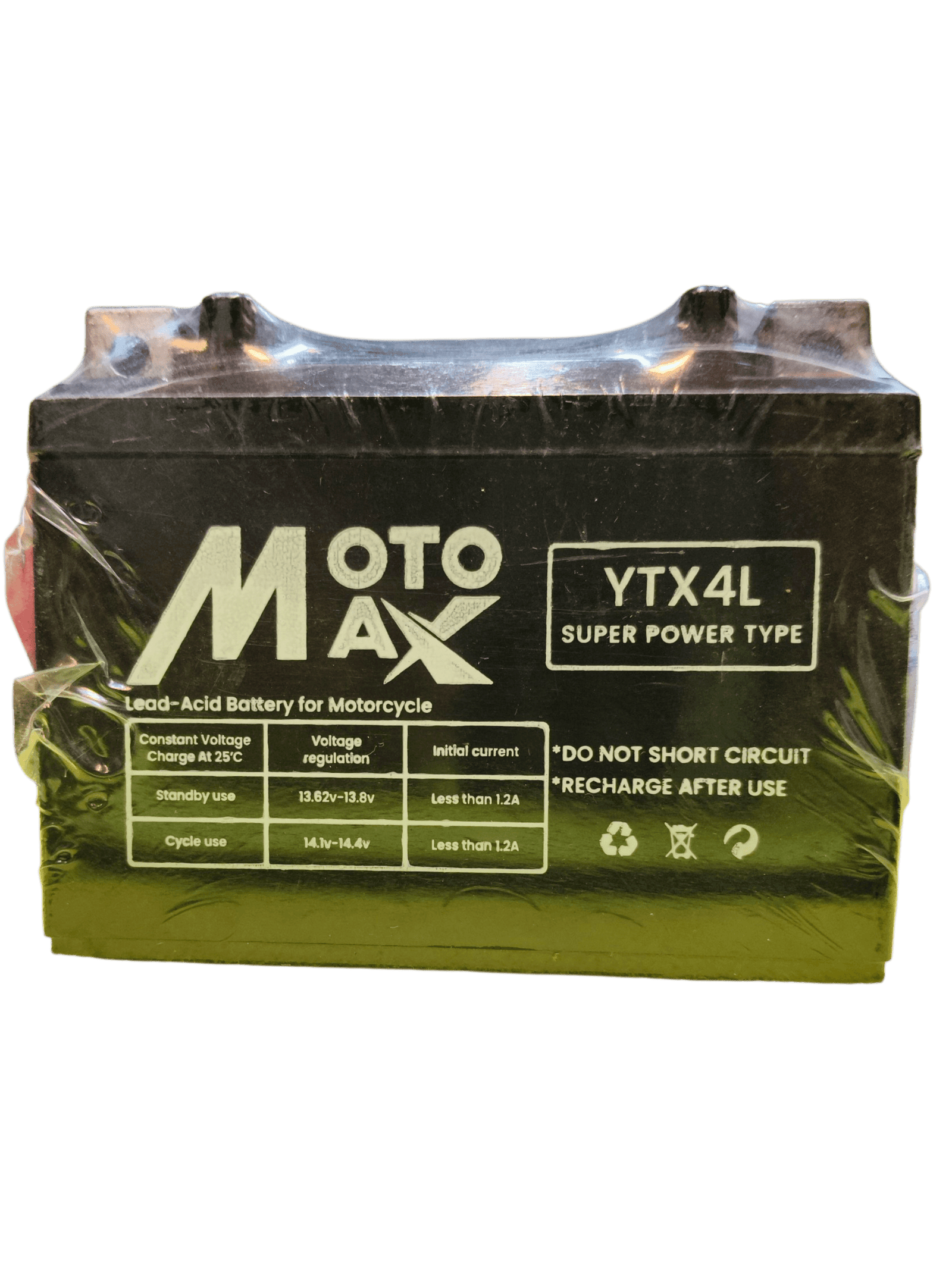 Original Moto Max YTX4 Motorcycle Battery (12V 4Ah) | German Technology - Image 8