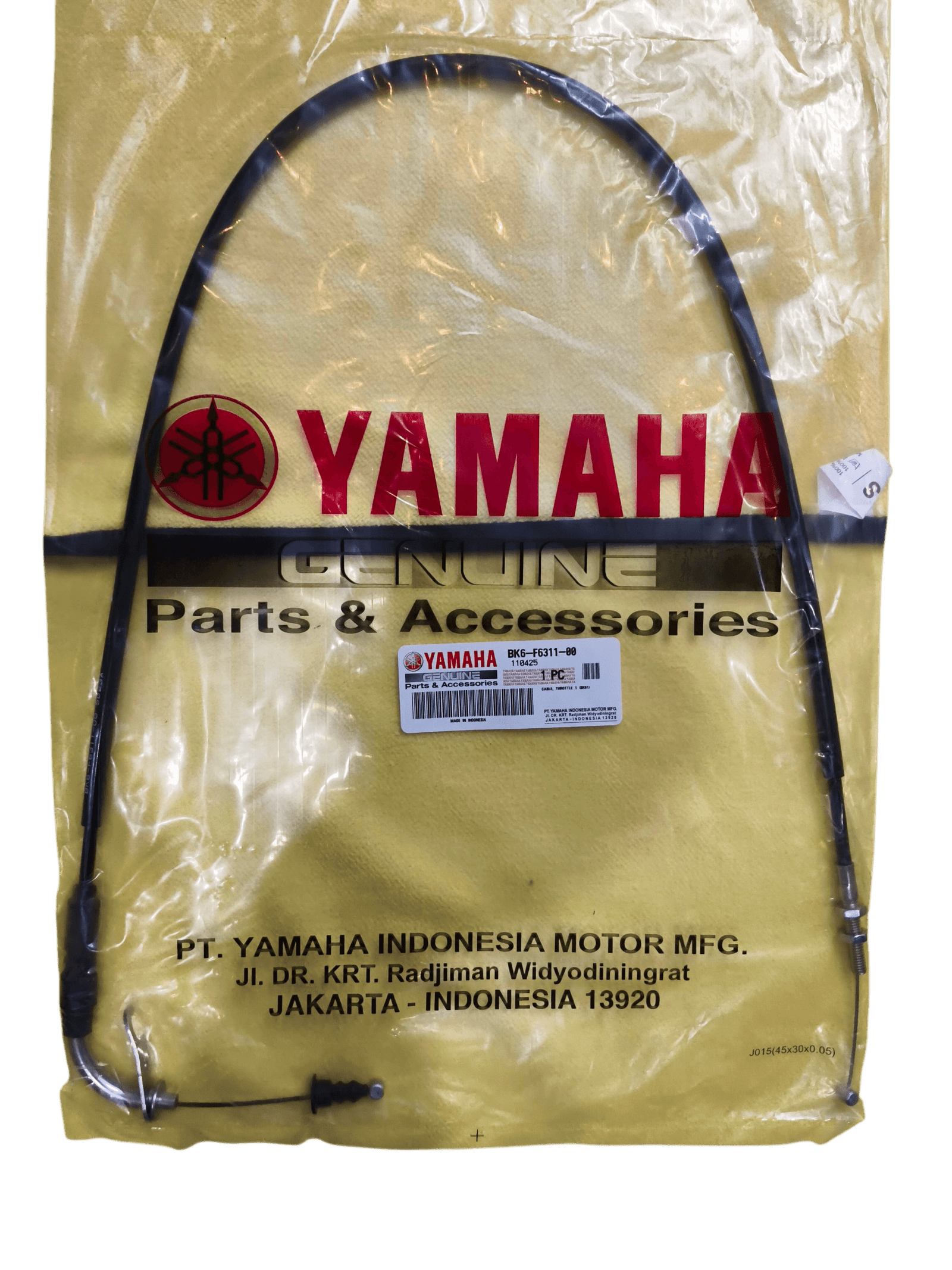 Original Yamaha R15 V3 Cable Set (Clutch & Throttle) | Yamaha Genuine Parts - Image 2
